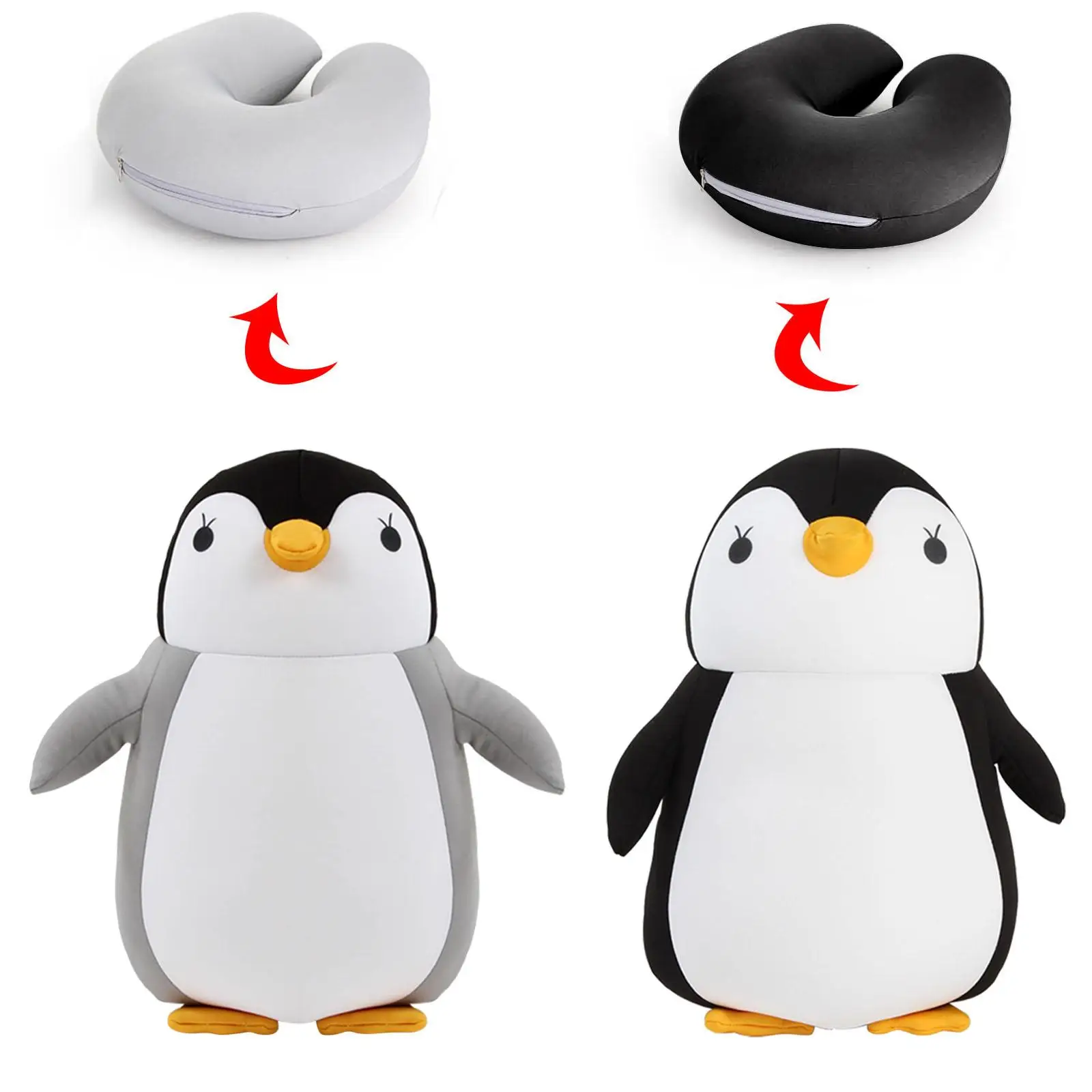 autootor Deformable U Shape Travel Pillow Headrest Nap Cushion for Children