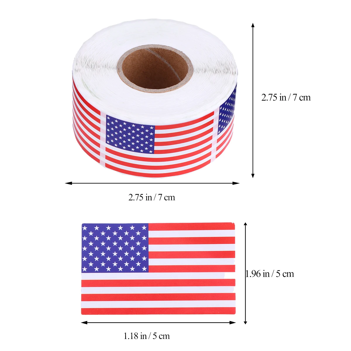 

United States Flag Stickers Strong Adhesive Waterproof Car Decal Bumper Laptop Wall Decor Sticker Paper For Party Wedding