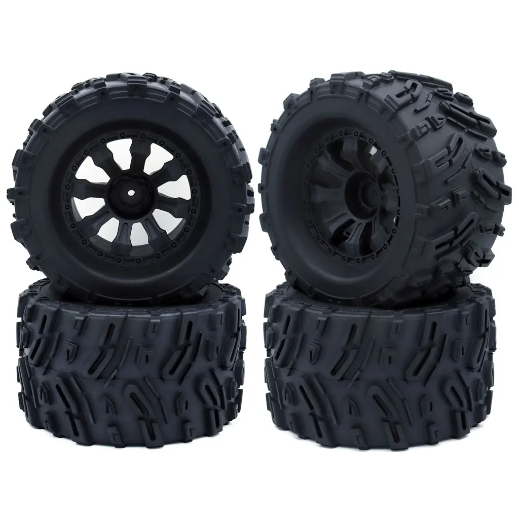 ZD Racing 125/120 mm 1/10 RC Monster Truck Räder Reifen Gummireifen 12 mm Sechskant für RC Crawler Axial Traxxas Tamiya HPI HSP ARRMA