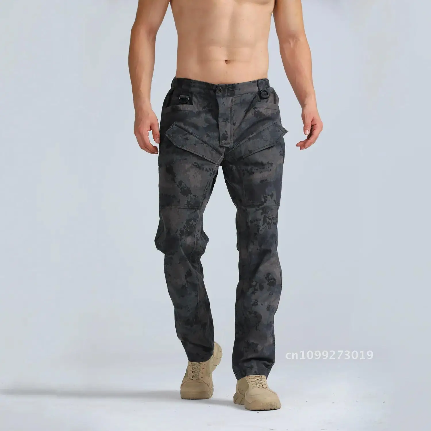 

Fan Camouflage Size Large Pants Hiking Training Outdoor Camping Men's Trousers Hunting Sports