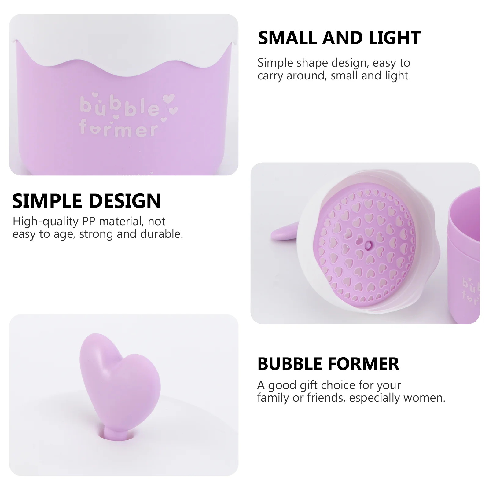 Portable Bubble Former Foaming Cup Hand Press Foam Generator Travel Size PP Material Facial Cleanser Bubbler Lightweight