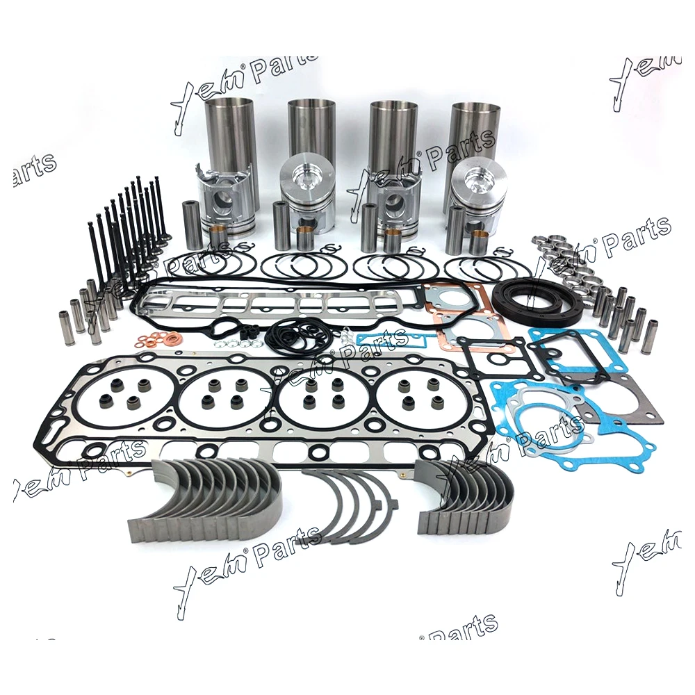 For Yanmar  engine parts  4TNV106 Repair kit piston+ piston ring +liner + gasket set+bearings