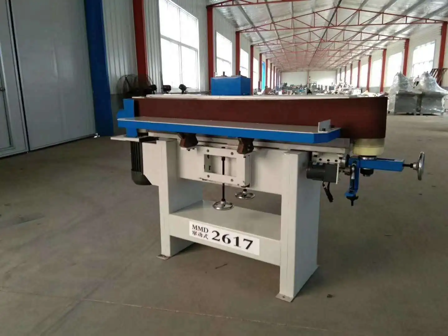 Vertical Belt Oscillating Spindle Sander Wood Sanding Machine MM2617 Woodworking Edge Sander with Pump 4kW Power 1 Year Warranty