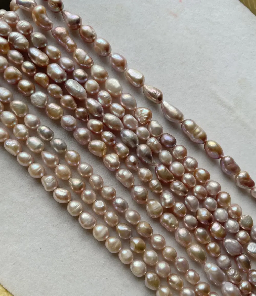 Real Natural 9mm Purple Pearl Fashion Jewelry Lavender Baroque Freshwater Pearl Choker Necklace for Woman Girl Gift
