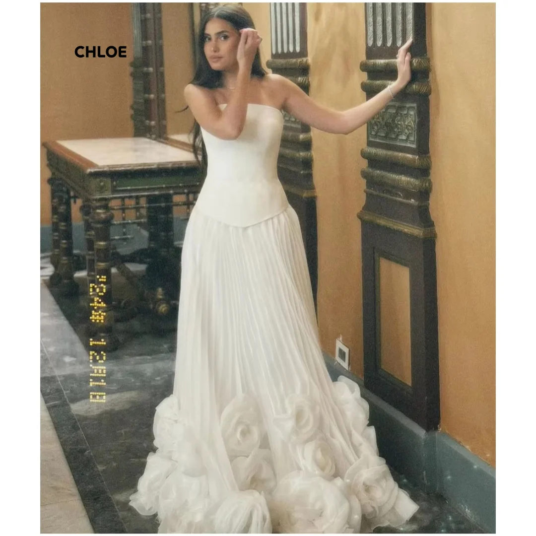 فساتين Line A Gala فساتين أنيقة للحفلات المسائية الفاخرة 2025 مصنوعة حسب الطلب فستان فاخر بدون أكتاف بدون أكمام للحفلات الراقصة