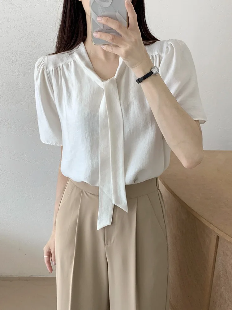 

Шикарный белый топ для женщин Summer Design Sensation ort Sve Ele Высококачественный топ Bubble Sve Top с прямым вырезом Sa