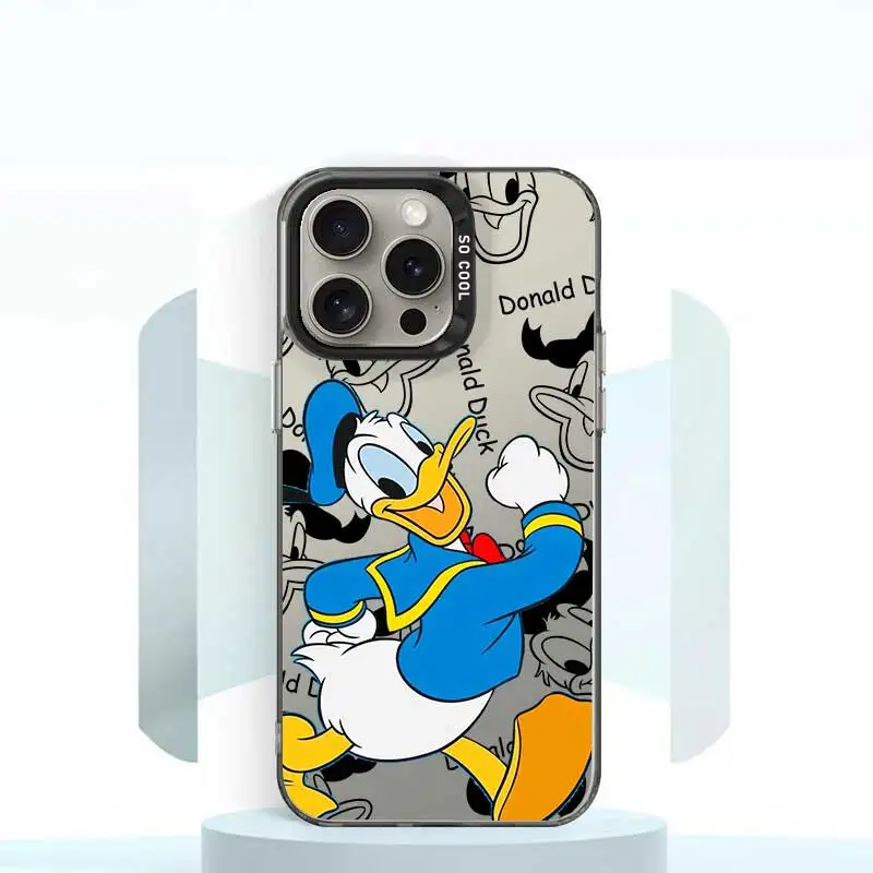 Cartoon Donald Duck Phone Case For iPhone 15 14 11 13 12 Pro Max XR X XS Plus Hard Matte Shell Protective Cover Fundas