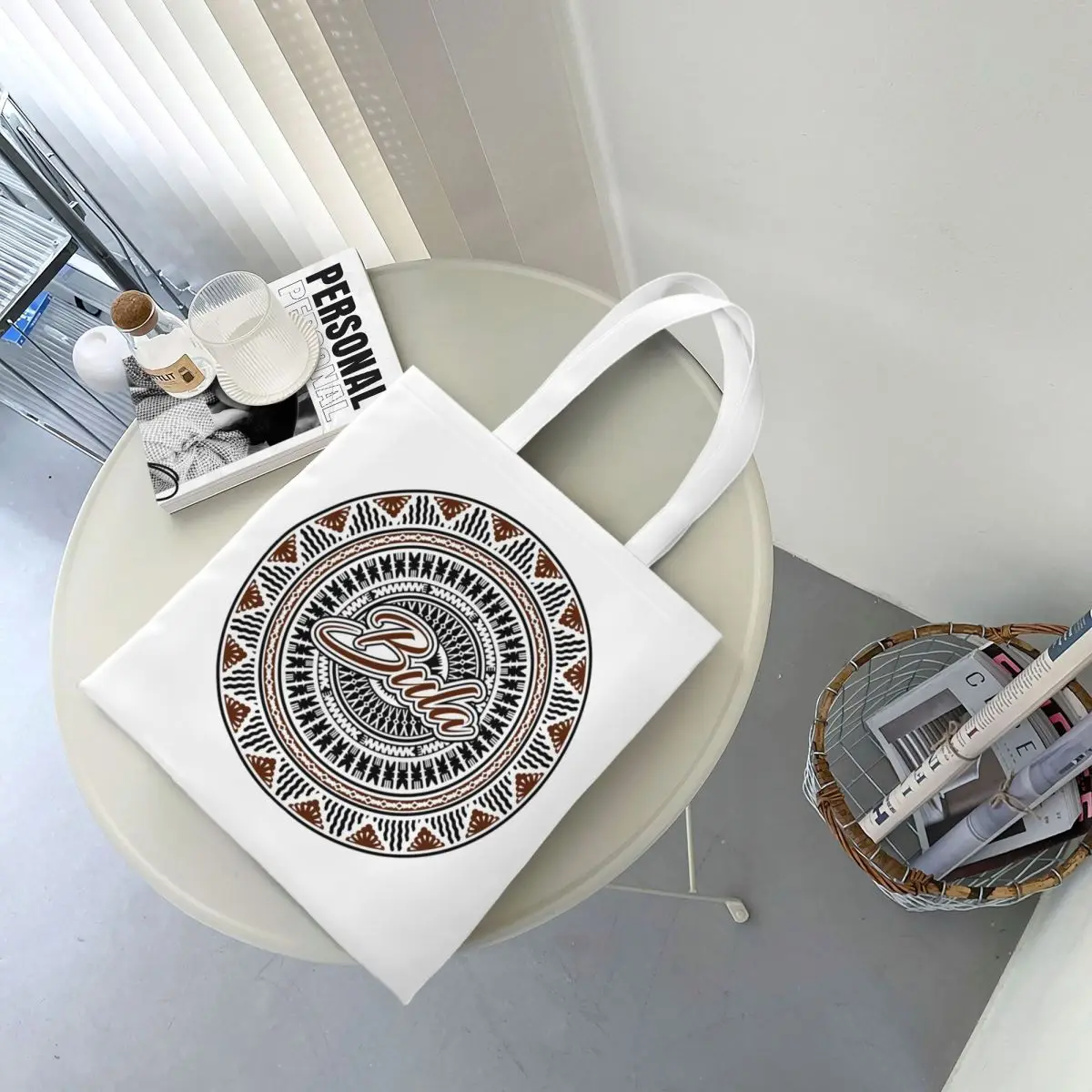 Tas Belanja Desain Fiji Bula Kesakesa, Tas Kanvas Lipat untuk Wanita, Tas Selempang, Tas Tangan untuk Perjalanan