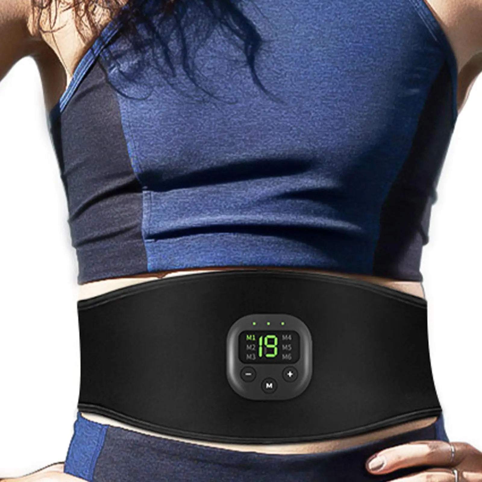 Ab Stimulator Belt Adjustable Abdomen Stimulator Equipment Muscle Toner For Abdomen For Adults Women Men Beginners Enthusiasts