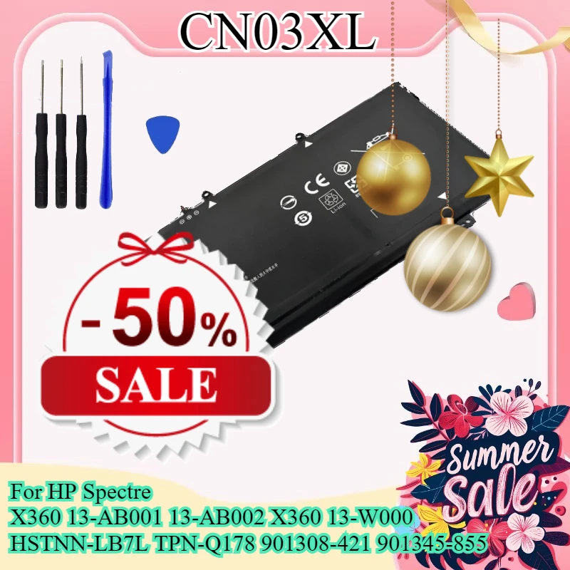 

Аккумулятор для ноутбука CN03XL для HP Spectre X360 13-AB001 13-AB002 X360 13-W000 HSTNN-LB7L TPN-Q178 901308-421 901345-855