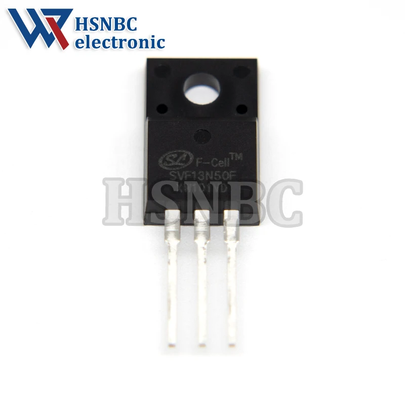10 Pçs/lote SVF13N50F 13N50 SVF13N50 TO-220F 13A 500V N-canal Potência MOSFET Transistor 100% Novo Original