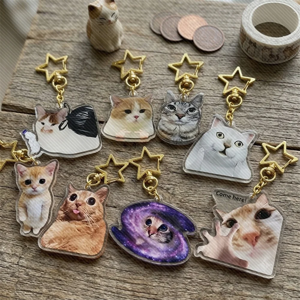 Anime Cosplay Meme - Portachiavi in acrilico da 6 cm