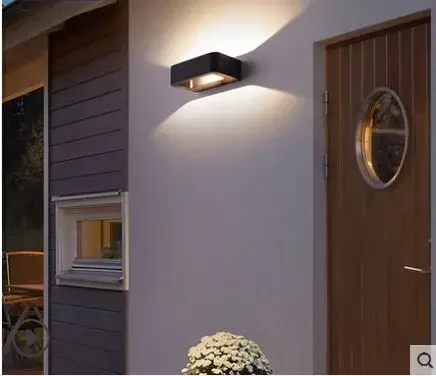 مصباح حديقة LED خارجي مقاوم للماء والغبار، مصباح جداري بسيط لباب الممر الداخلي والخارجي #1