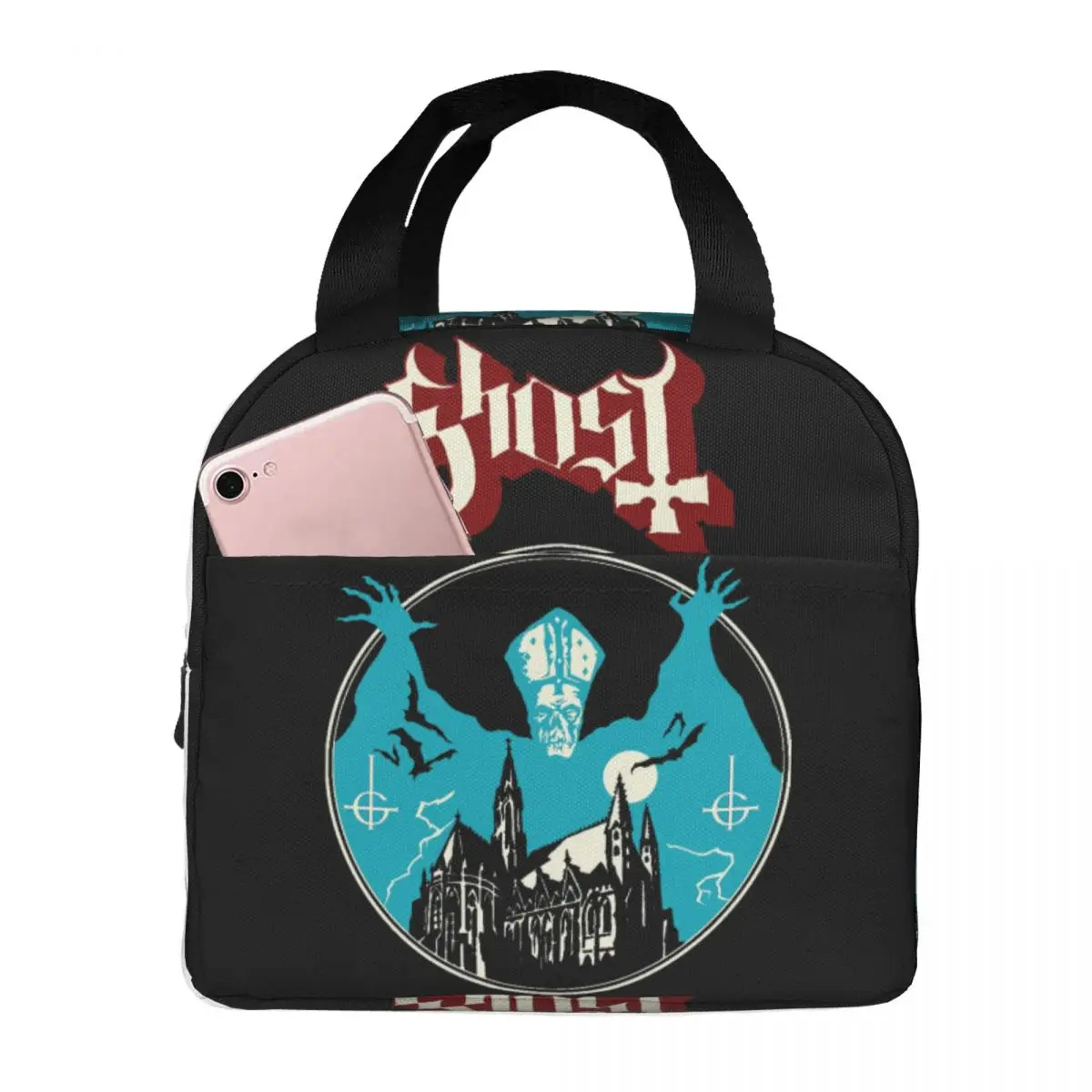 Swedish Rock Band Horror Ghost Insulated Lunch Bag for Work School Resuable Thermal Cooler Lunch Box