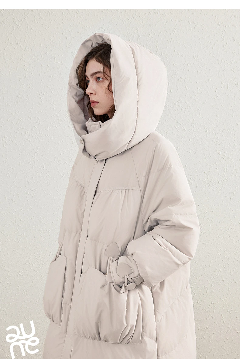 TOYOUTH Women's Short Down Jacket 2026 Winter New College Sporty Windproof Warm Liner Two Piece Set