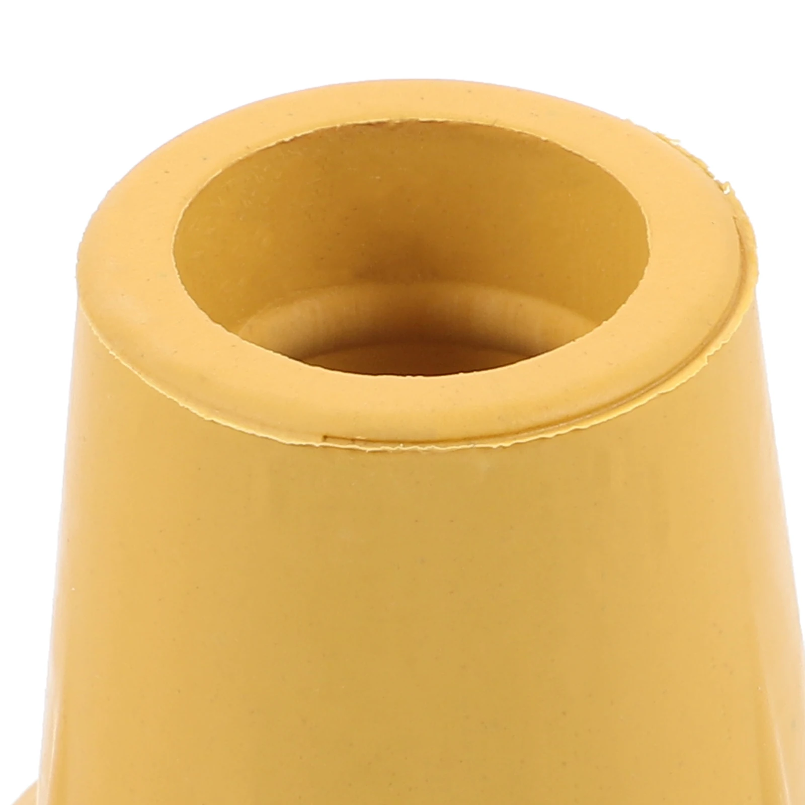 

4pcs Crutch Tips Rubber Cane Tips 22mm Yellow Single Corner Anti-slip Durable Trekking Pole Walking Stick Ends Cane Foot Covers