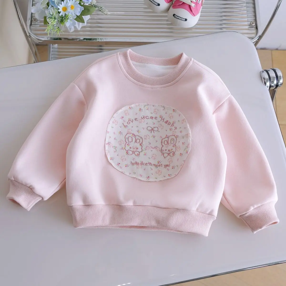 

Модная детская повседневная одежда из 2 предметов, От 1 до 7 лет, весенне-осенний комплект одежды для маленьких девочек 2025 года, топы, свитера, рубашки + брюки