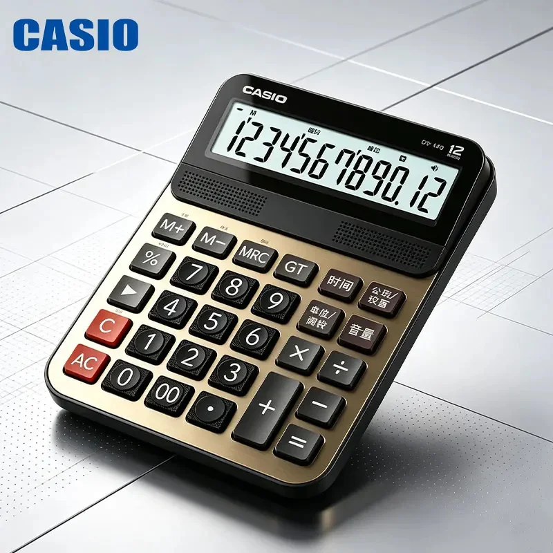 Casio GY120 DY120 Desktop Voice Calculator, Independent Memory Keys for Financial Calculation and Daily Business Tasks