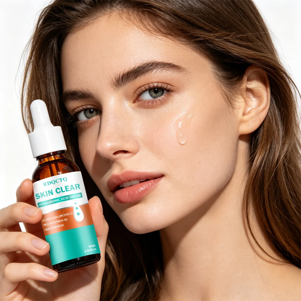 Hyaluronic Acid Serum, RDQCTQ SKIN Hydrating Face Serum with Pro-Vitamin B5 & Niacinamide, Lightweight Daily Moisturizing Serum