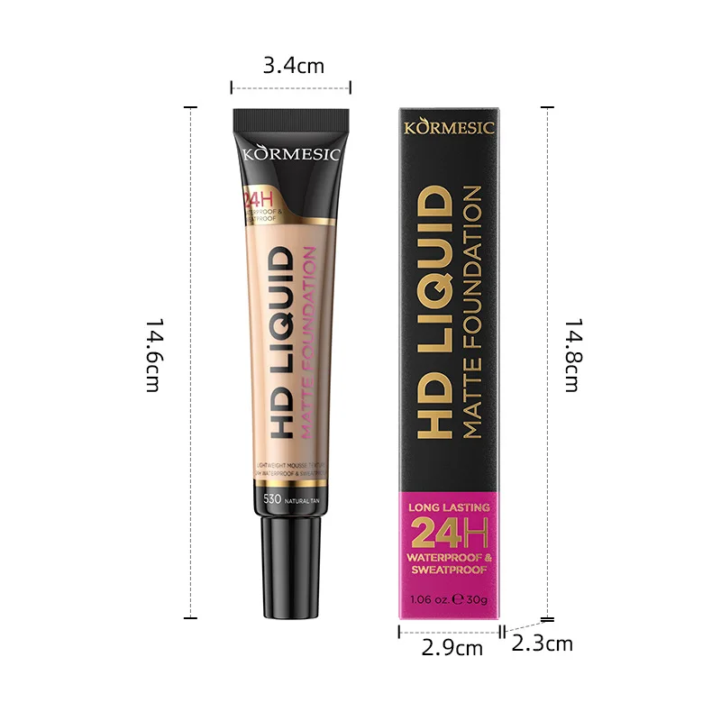 Liquid foundation naturally covers flaws without sticking powder plain face cream transparent conceals Beauty blemishes