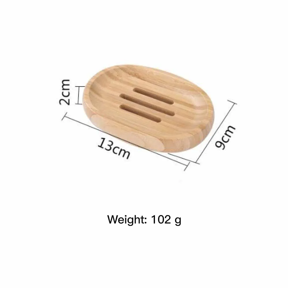 1PC Soap Box Natural Bamboo Dishes Bath Soap Holder Bamboo Case Tray Wooden Prevent Mildew Drain Box Bathroom Washroom Tools