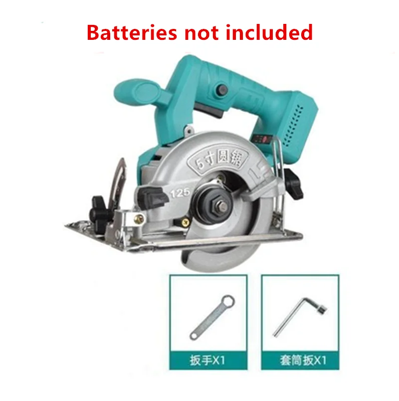 5 inch brushless lithium battery circular saw universal rechargeable portable stone and wood cutting machine