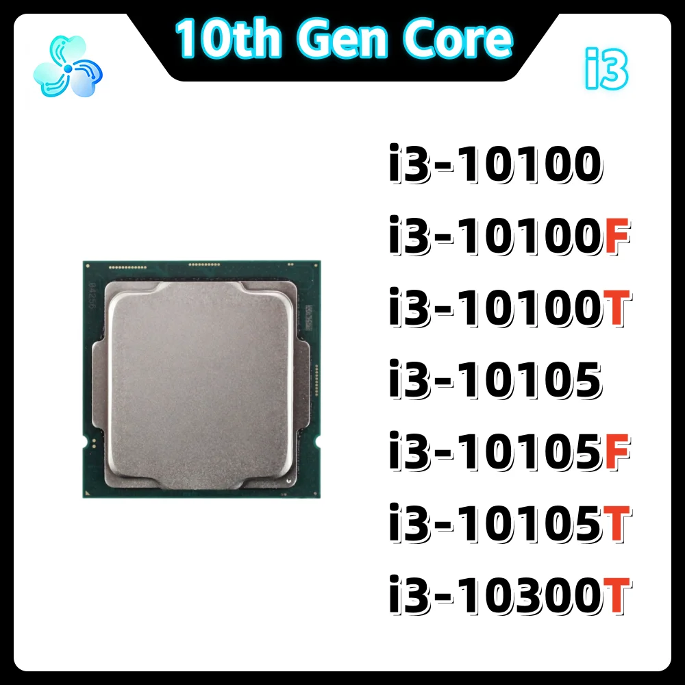 10th Gen Core Processor i3 10100 10100F 10100T 10105 10105F 10105T 10300T Socket 1200 Comet Lake CPU LGA1200