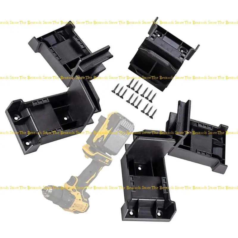 

12PF 5Pcs Battery Dock Holder For 18V/20V Battery Power Tool Holder Bracket Fixing Battery Holder Wall Mount Accessories