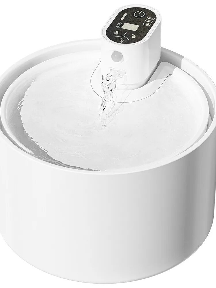 

Cerc Pet Water Fountain Heated Constant Temperature Cerc Bowl Circular Filtering Feeding Water Dispenser Dog Pet Su...