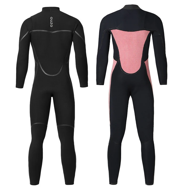 4/3MM Neoprene Coated CR Superelastic Wetsuit Men Full Body Diving Suit Scuba Snorkeling Surfing Wetsuit Winter Thermal Swimsuit