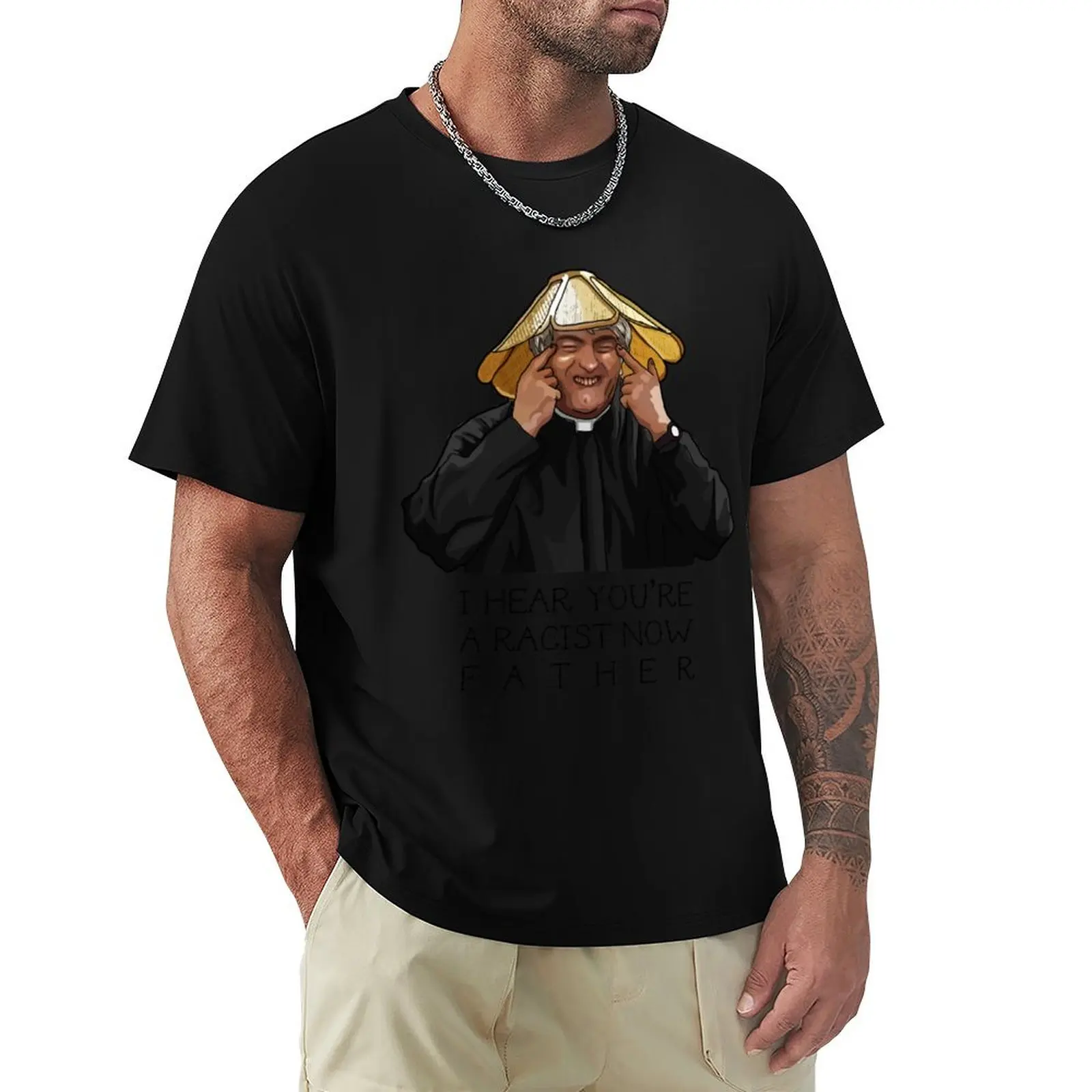 

Father Ted Cute T-Shirt gifts for boyfriend summer top cotton t shirt men