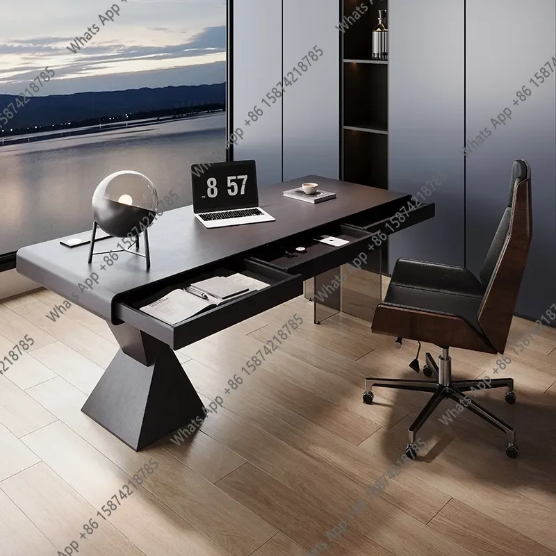 XX Italian Minimalist Desk New Light Luxury Modern High-end Small Apartment Study Home Computer Table