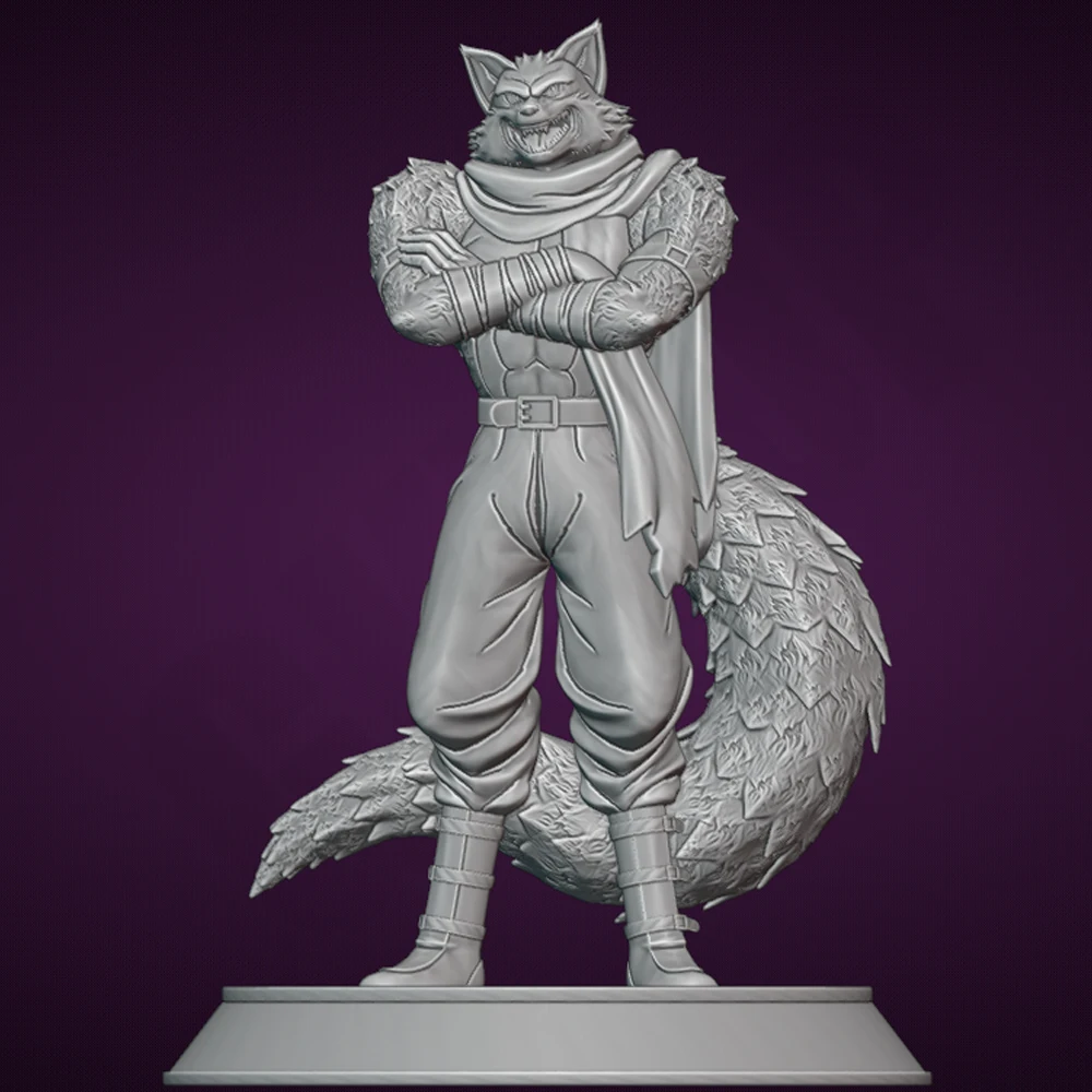 1/24 3d Print Model Kit Bergamo Wolf Resin Figure Model Kit Unassembled DIY Miniature Reduction Statue Unpainted Kit Toys