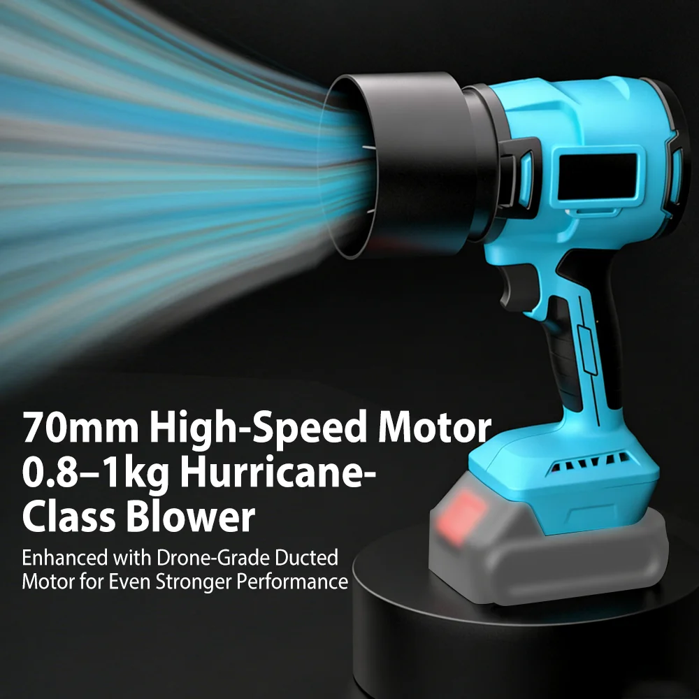 

70MM Brushless Electric Air Blowers 300000RPM Handheld Cordless Snow Leaf Blower Dust Blowing Tools Fan For Makita Battery Pin