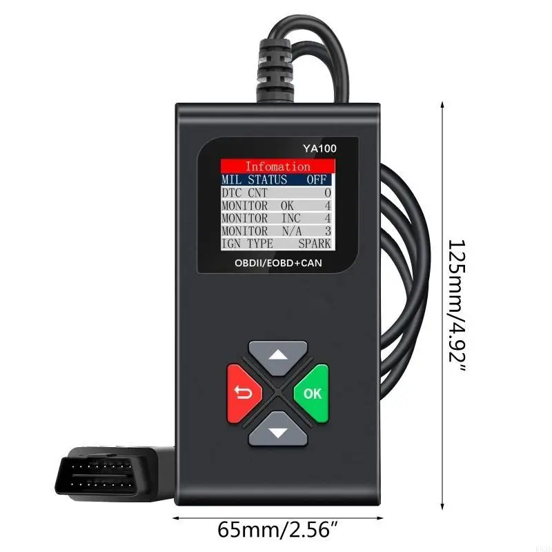R53D CAR DIAGNOSTIC SCAN SCAN Tool Voertuigscanner OBD2 Automobile Code Reader Auto -accessoires met TFT -scherm