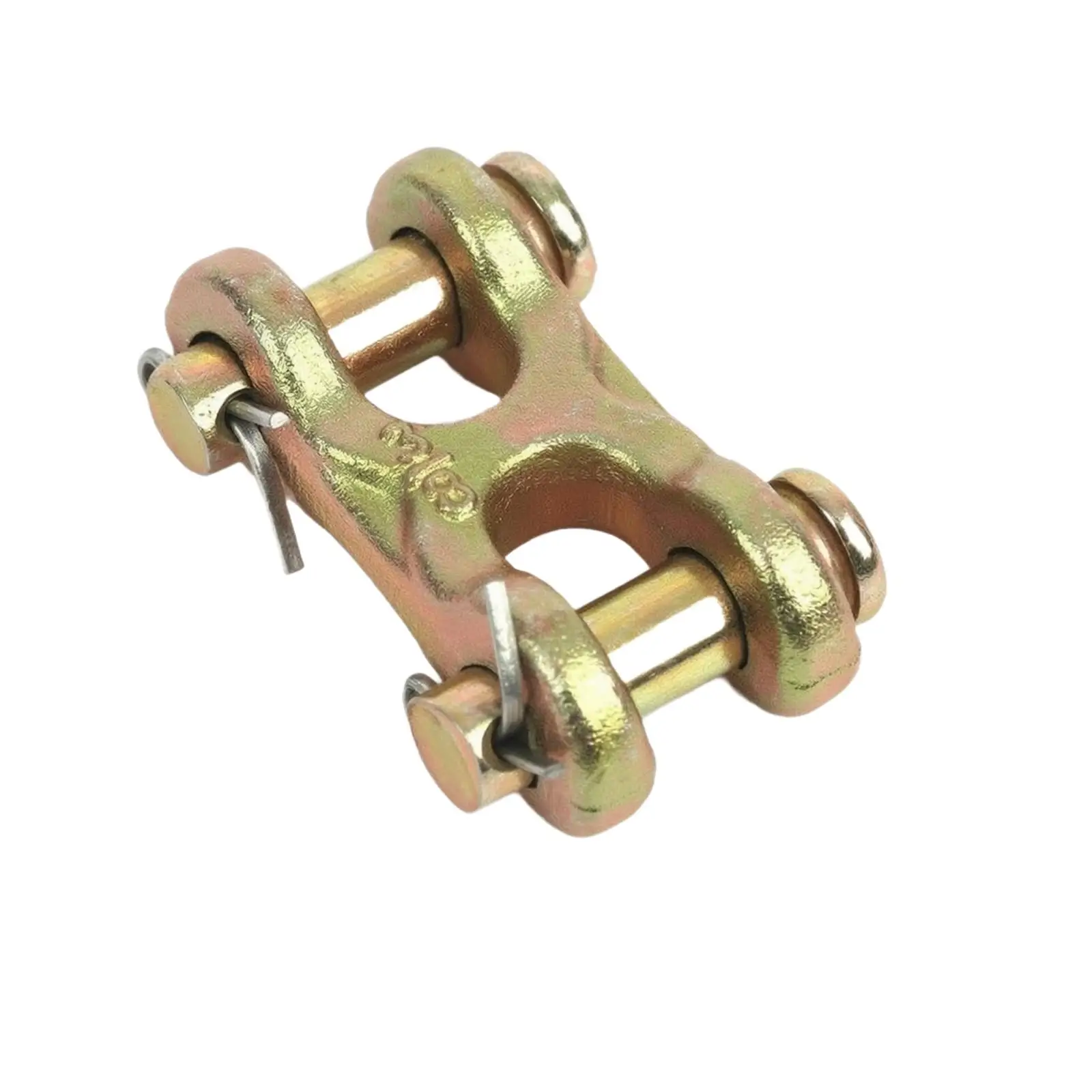H-Shaped Chain Connector Zinc Pinned Chain Connector with Retaining Clips Heavy-Duty for Bridge Projects, Factory Operations,