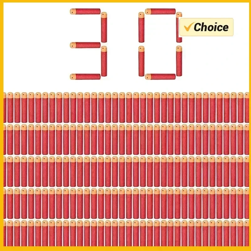HMega Darts 30-delig navulpakket Compatibele Mega Bullets voor N-Strike Mega Series Blasters Toy Gun - Rode en blauwe schuimdarts