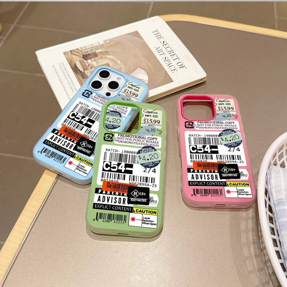 Moda de luxo selo etiqueta código de barras 2 em 1 caso telefone para motorola moto edge g stylus 60 g64 g73 g54 g24 50 fusão neo pro 4g 5g