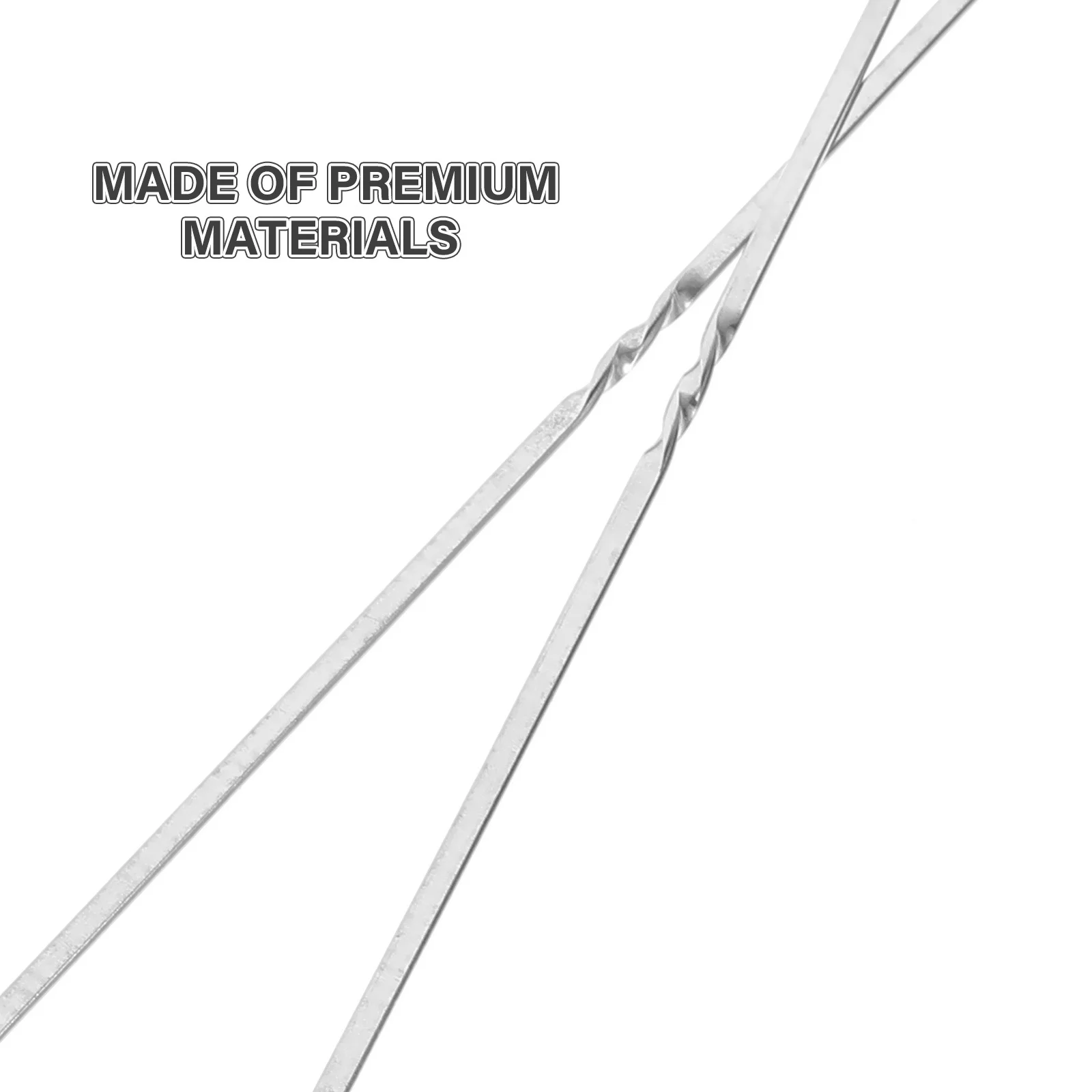 

50Pcs Stainless Steel Bbq Skewers Flat Picks for Grilling Meat Vegetables Heat Transfer No Burned Taste Bbq Accessory