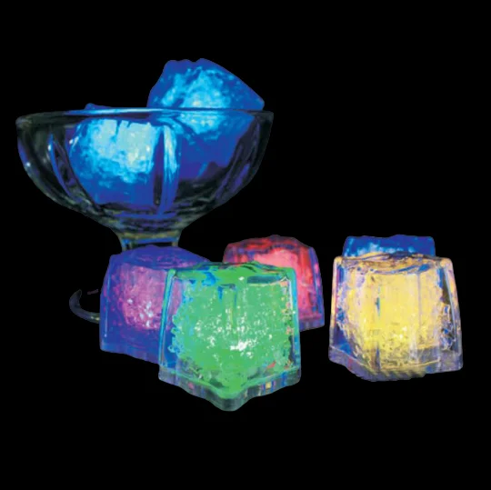

Light Up Led Ice Cubes Water Colour Changing Led Light Up Ice Cubes Blue Party Decoration Led Luminous Ice Cubes