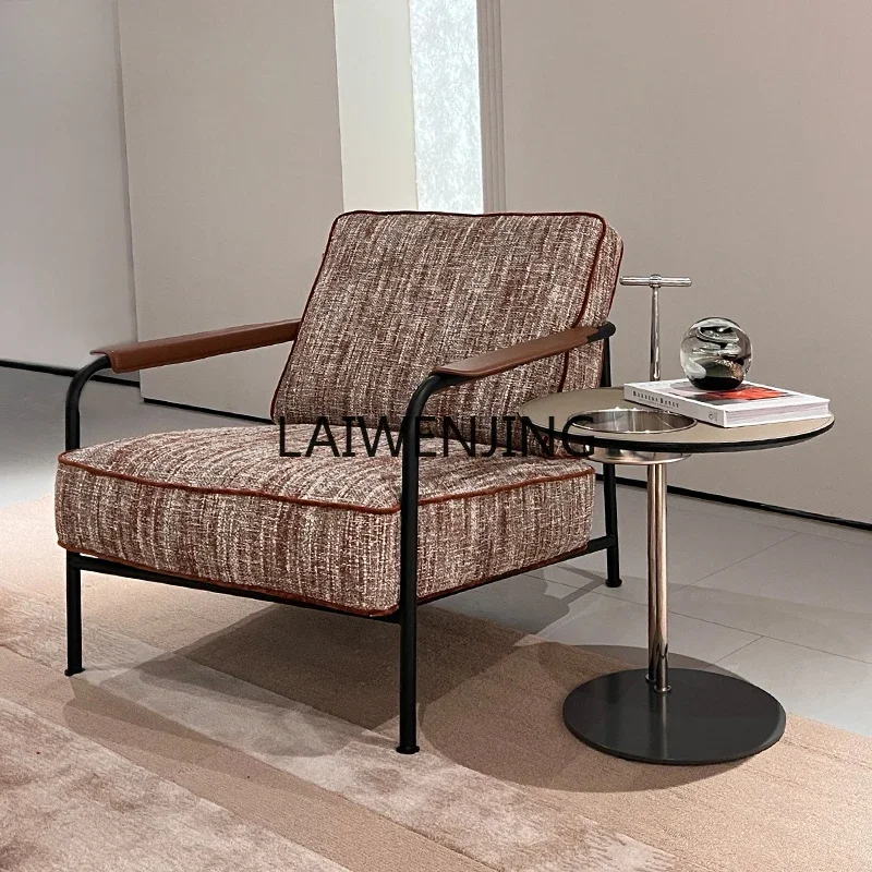 

SGF sofa chair minimalist cotton and linen modern living room single chair