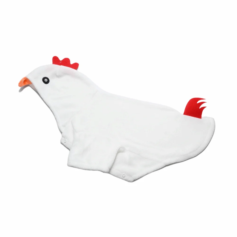 

Creative Chicken Shaped Pet Clothes Polyester Pet Costume Pet Transformation Outfit Funny Dog Cosplay Dog Cosplay Costume