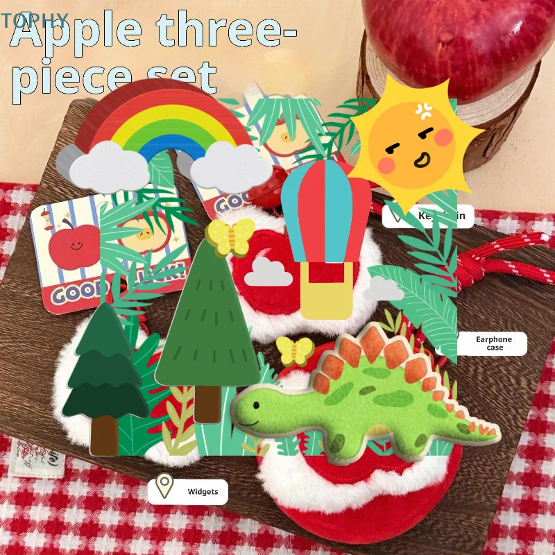 

Милый плюшевый кулон с фруктами и яблоком, брелок для монет, кошелек, мягкий плюшевый кошелек на молнии, маленький кошелек, рюкзак, брелок, декоративная подвеска, подарки