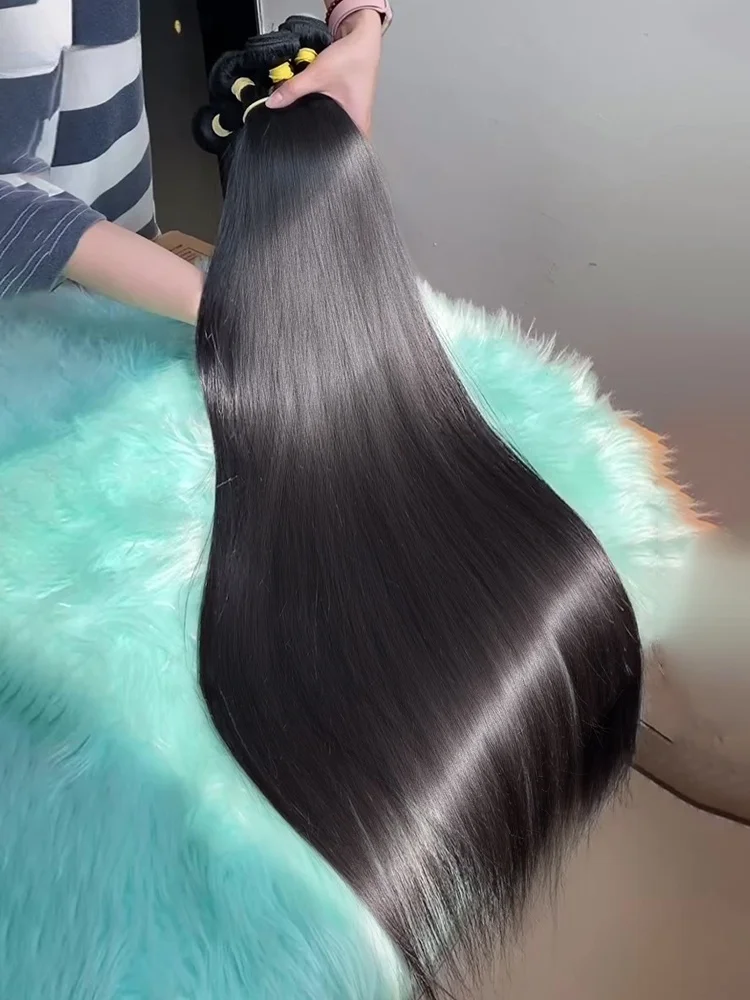 

Прямые пучки человеческих волос, бразильское плетение, 100% пучки человеческих волос, 30, 32 дюйма, пучки человеческих волос, наращивание волос Remy, ткань