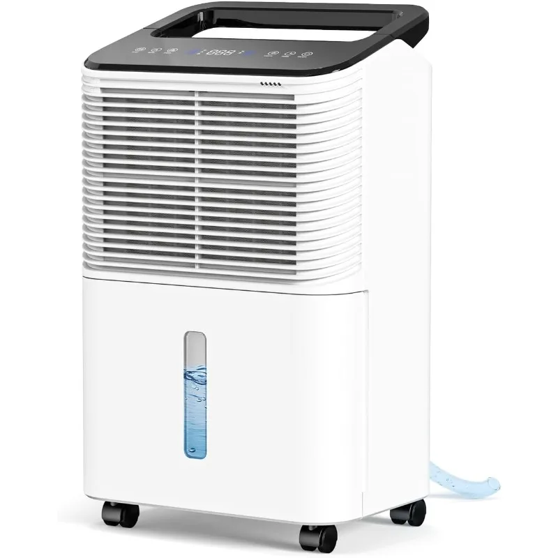 2025 30 Pint Dehumidifier for Basement, with Drain Hose for Large Bedroom Bathroom, with Auto Humidity Control, 24H Timer