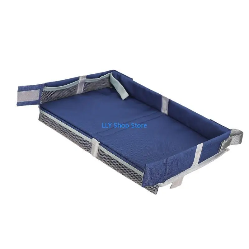 T8UD طائرات صديقة للطفل ملحقات السفر صينية صينية قابلة للطي طائرات الأطفال تلعب صينية صينية صغيرة للعب والإمداد #3