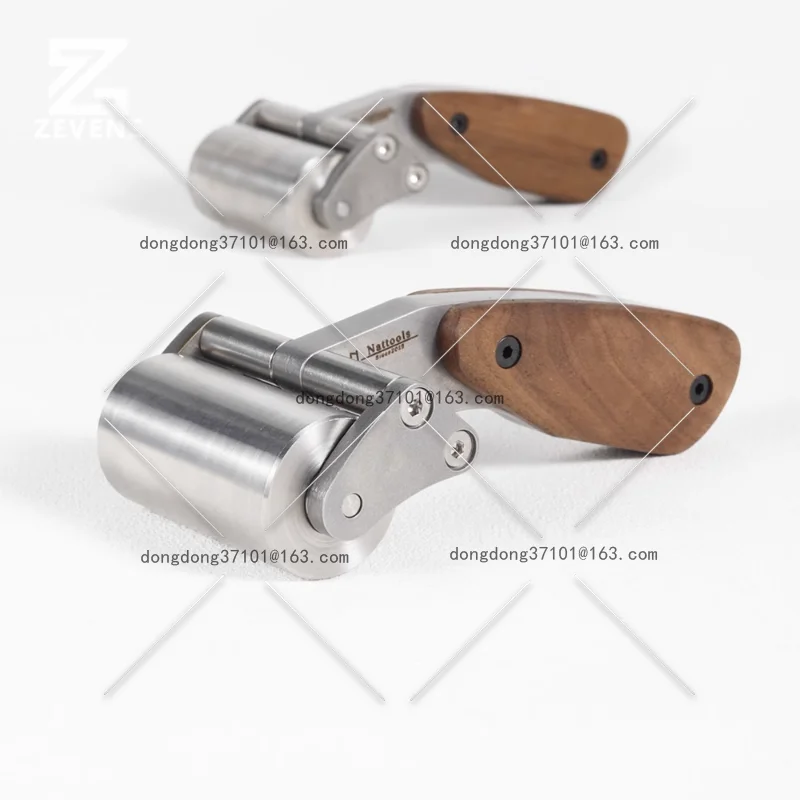 

Stainless steel heavy duty roller leather bonding press roller handmade leather goods