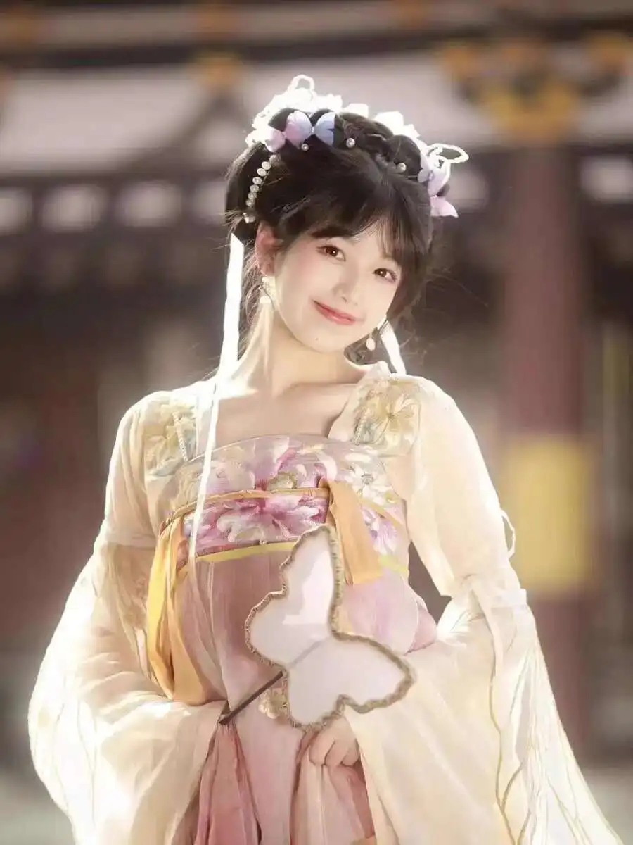 

New And Improved Hanfu Women[White Moon Autumn]Heavy Industry Embroidery Adult Super Immortal Ancient Style Chest Length Skirt