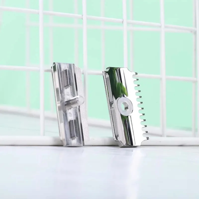 YAQI нержавеющая сталь с лезвием 0,7 мм Vostok 70DC полированная двойная расческа безопасная бритвенная головка для зрелых мужчин портативный инструмент для бритья