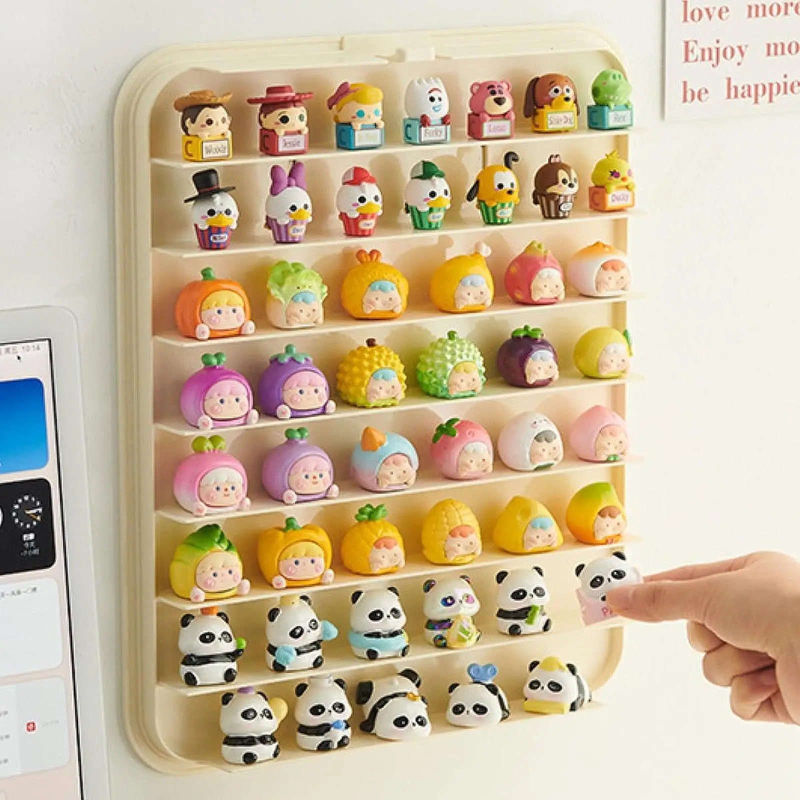 

Display Case for Figures Display 8 Tiers Display Cabinet Showcase for Miniature Figurines, Dolls Toys, Souvenirs Statue